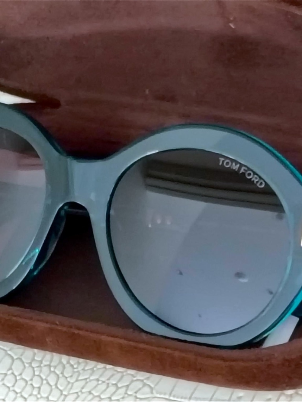 Tom Ford Seraphina FT1088 90E Transparent Blue Sunglasses - Picture 7 of 16